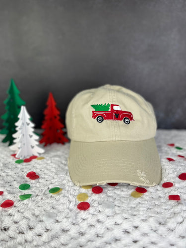 Embroidered Christmas Tree Farm Hat (pre-order)